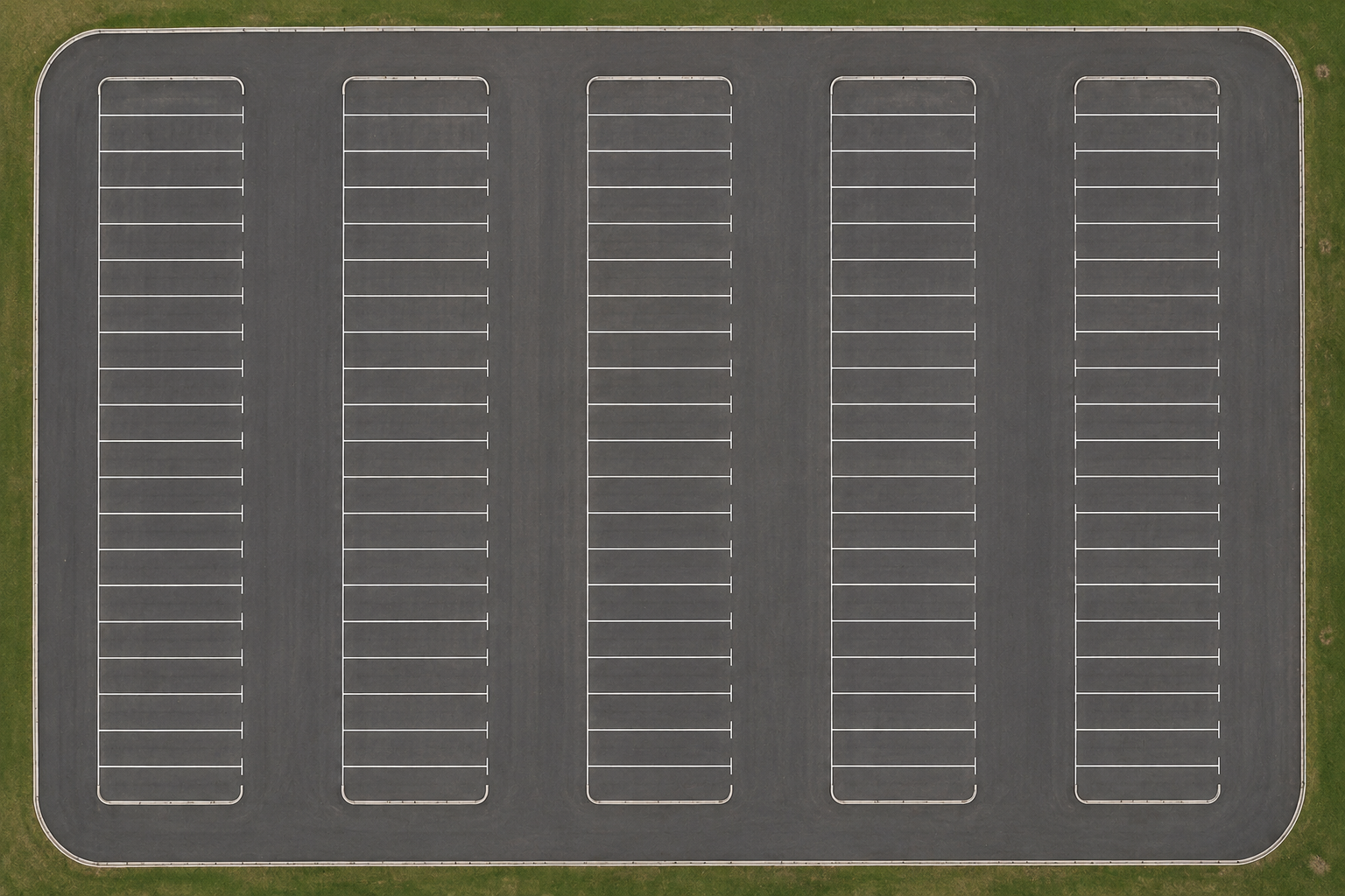 Aerial of parking lot